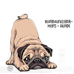 Wandtattoo Mops Hund – Verspielter Wandaufkleber für Hundefans - Sunnywall - Individualität trifft Design