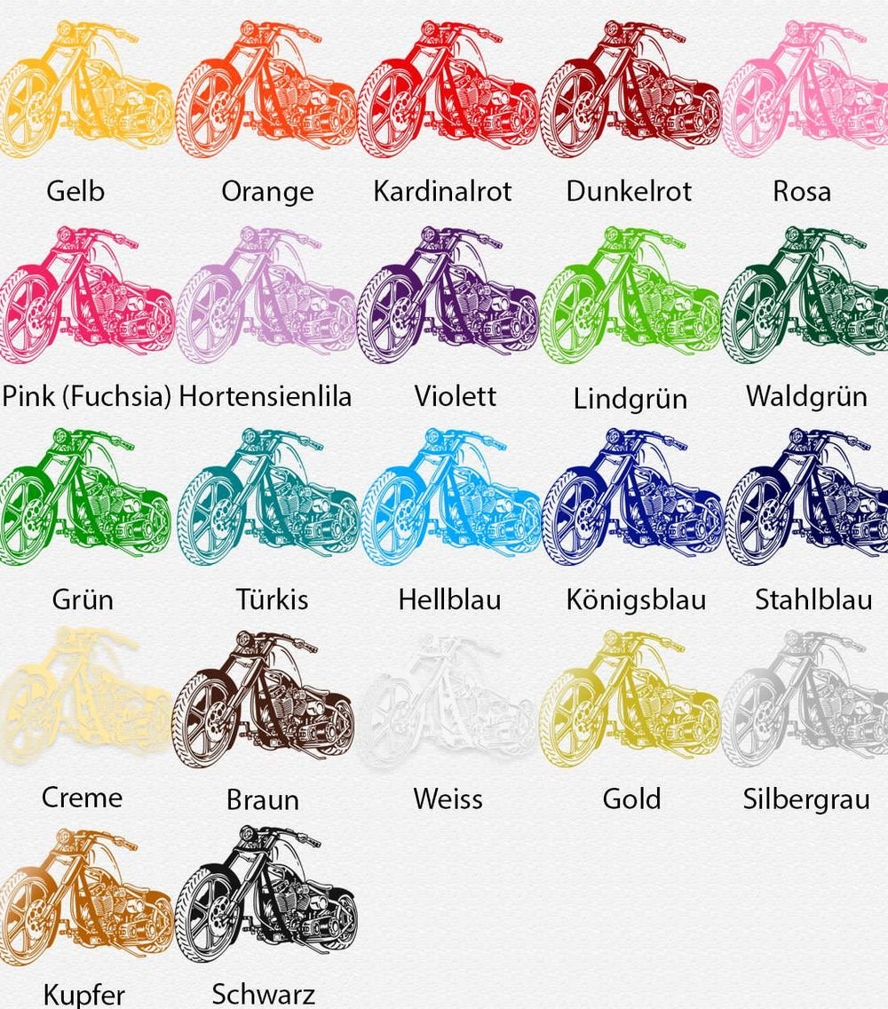 Wandtattoo Motorrad für Biker – stylisches Bike in Schrägsicht - Sunnywall - Individualität trifft Design