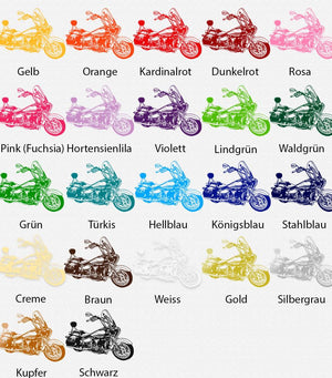 Wandtattoo Motorrad mit Windschild Stylisches Bike für Motorradfans - Sunnywall - Individualität trifft Design