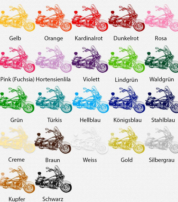 Wandtattoo Motorrad mit Windschild Stylisches Bike für Motorradfans - Sunnywall - Individualität trifft Design