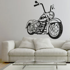 Wandtattoo Motorrad Seitenansicht – Stylisches Bike als Wanddeko für Biker - Sunnywall - Individualität trifft Design