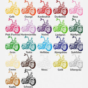 Wandtattoo Motorrad Seitenansicht – Stylisches Bike als Wanddeko für Biker - Sunnywall - Individualität trifft Design