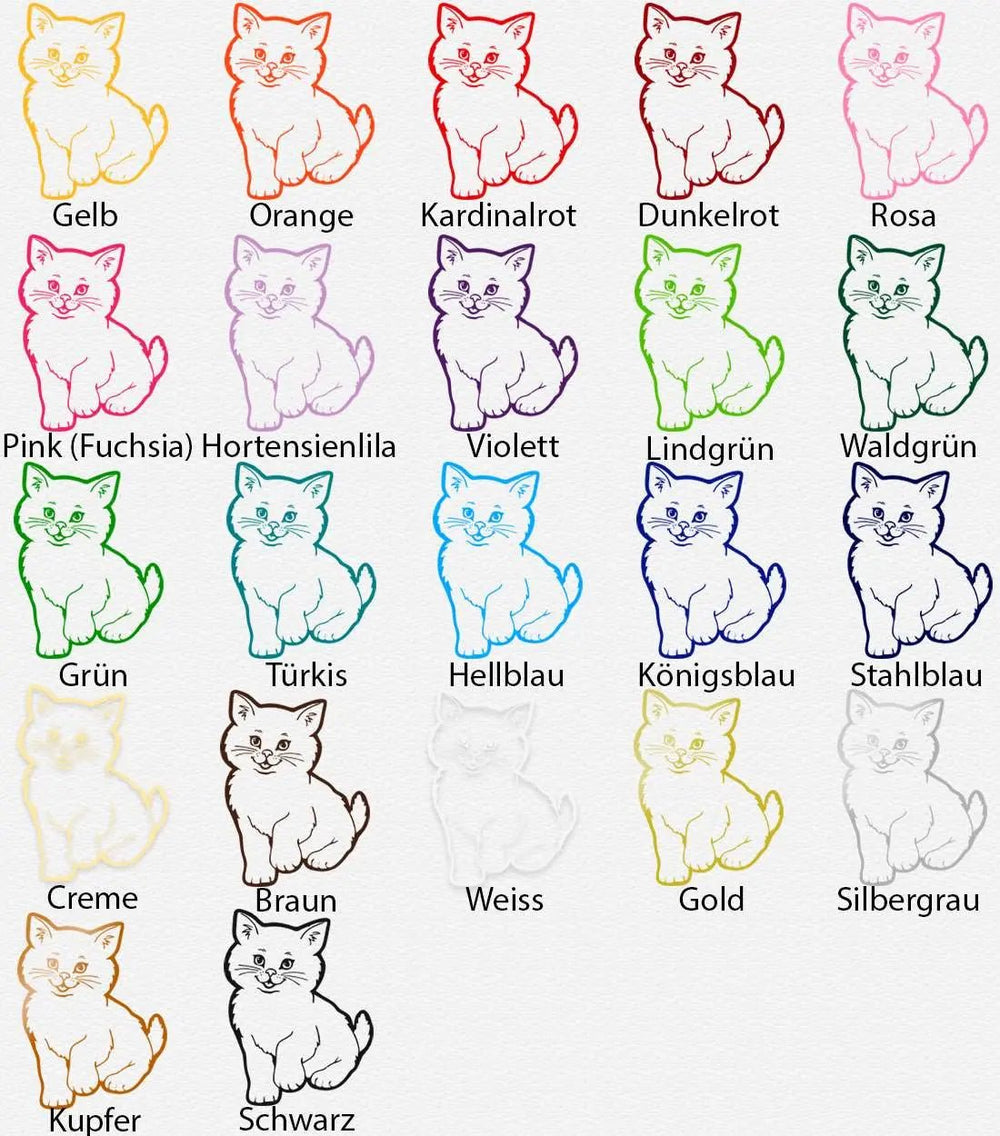 Wandtattoo Niedliche Katze – Liebevolles Katzenmotiv für Kinderzimmer & Co. - Sunnywall - Individualität trifft Design