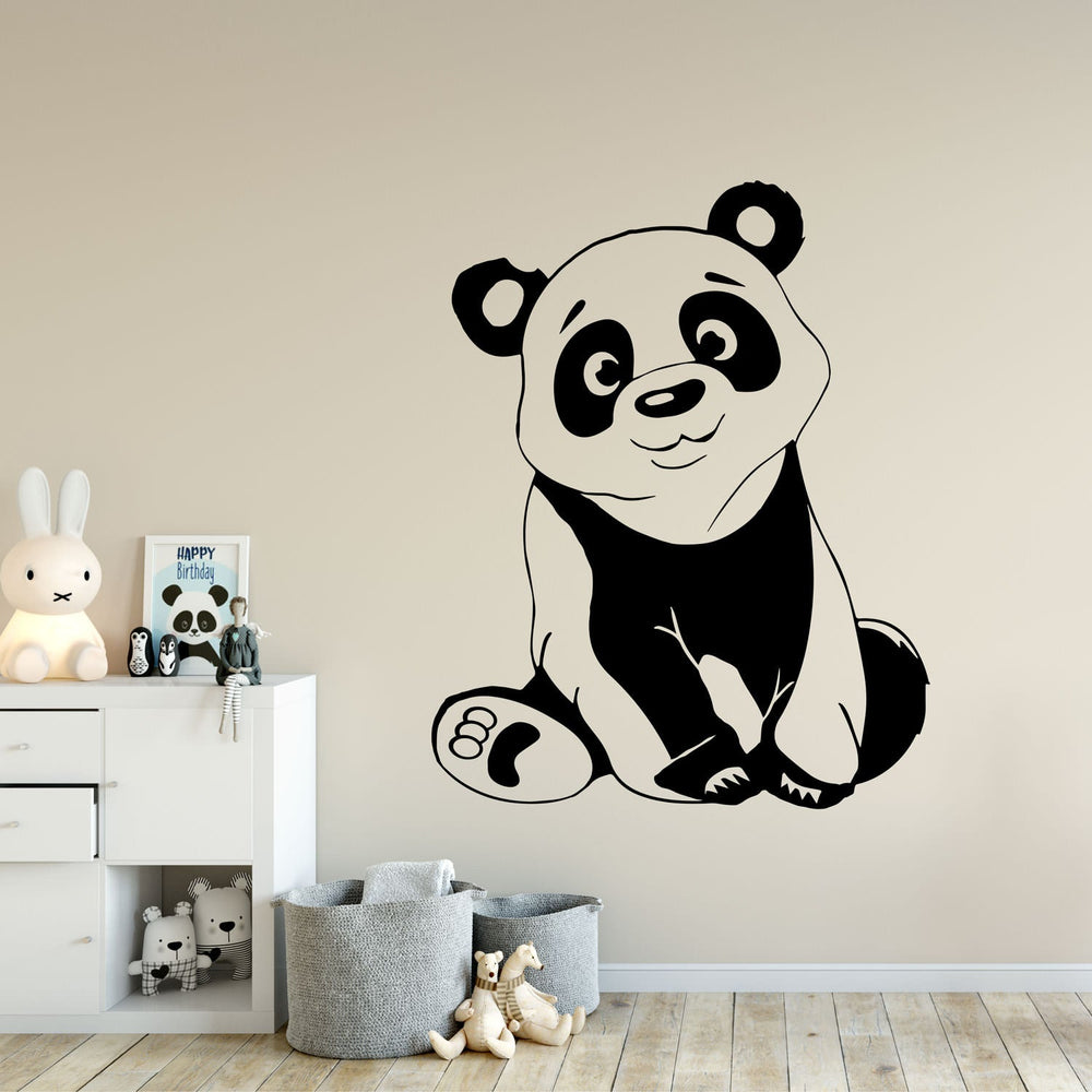 Wandtattoo Panda Kinderzimmer Niedliches Tiermotiv für kleine Entdecker - Sunnywall - Individualität trifft Design