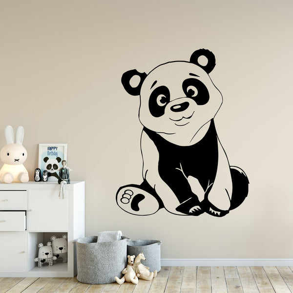 Wandtattoo Panda Kinderzimmer Niedliches Tiermotiv für kleine Entdecker - Sunnywall - Individualität trifft Design