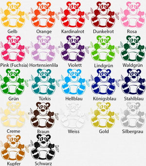 Wandtattoo Panda – Niedliches Tiermotiv für Kinderzimmer & Babyzimmer - Sunnywall - Individualität trifft Design