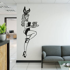 Wandtattoo Pin Up Girl Bunny Lady im Retro-Hasenkostüm - Sunnywall - Individualität trifft Design