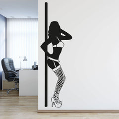 Wandtattoo Poledance Sinnliche Tänzerin als stilvolle Wanddekoration - Sunnywall - Individualität trifft Design
