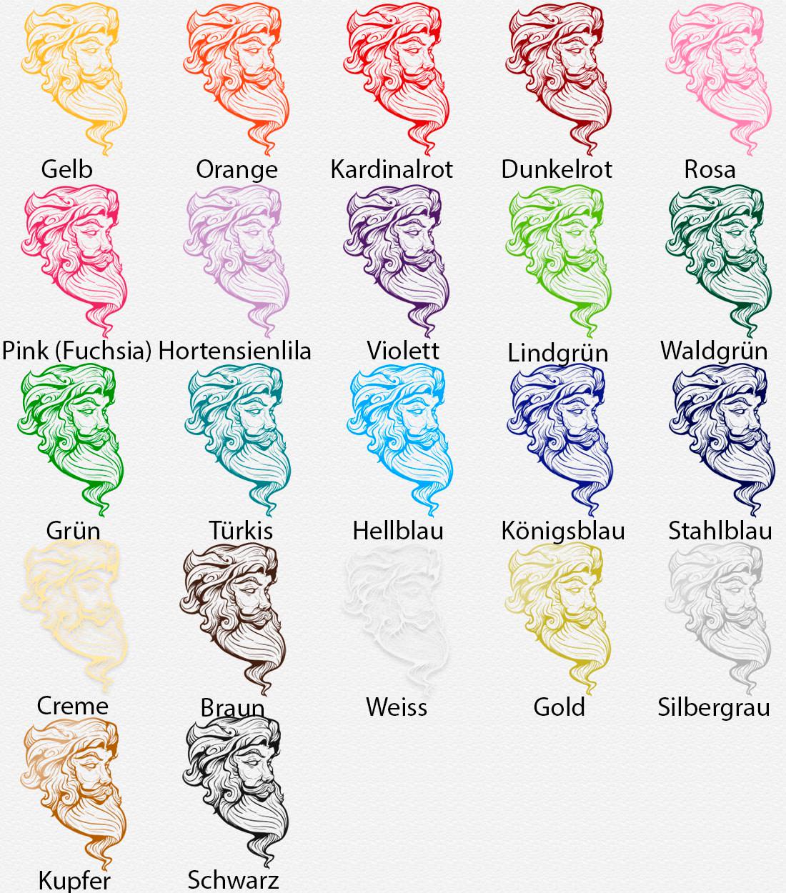 Wandtattoo Poseidon Maritimer Wandaufkleber für Bad und Wohnbereich - Sunnywall - Individualität trifft Design