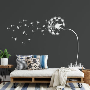 Wandtattoo Pusteblume im Wind Stilvolle Wanddeko mit fliegenden Samen - Sunnywall - Individualität trifft Design