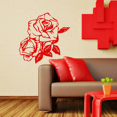 Wandtattoo Rose – Elegantes Rosenmotiv für stilvolle Wandgestaltung - Sunnywall - Individualität trifft Design