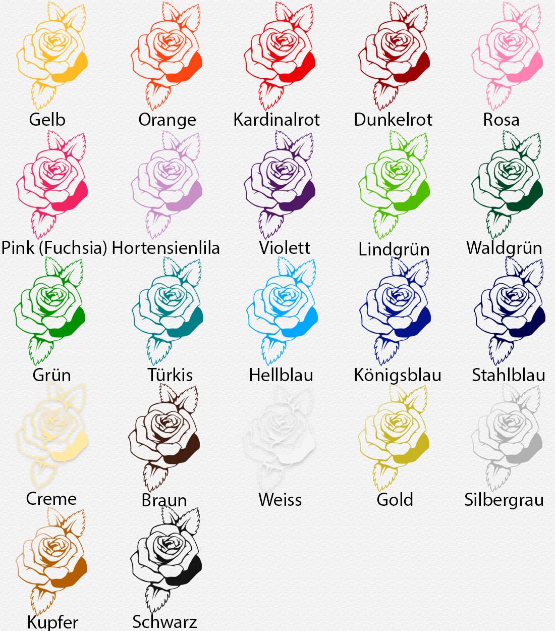 Wandtattoo Rose Modern – Stilvolle Blüte mit klarer Linienführung - Sunnywall - Individualität trifft Design