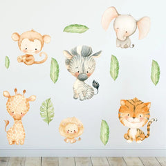 Wandtattoo Safari Kinderzimmer – Safari Babies Wandaufkleber - Sunnywall - Individualität trifft Design