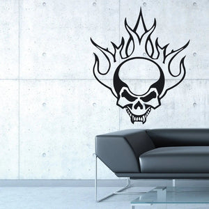 Wandtattoo Schädel – Stilisiertes Totenkopf-Motiv für starke Räume - Sunnywall - Individualität trifft Design