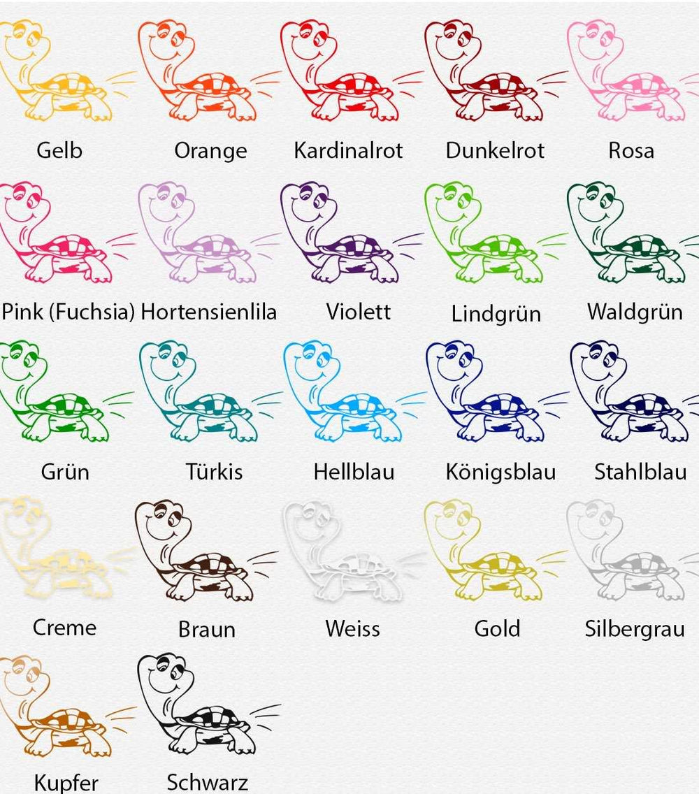 Wandtattoo Schildkröte – Liebevolles Tiermotiv für Wand & Raum - Sunnywall - Individualität trifft Design