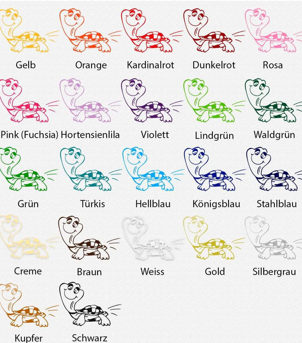 Wandtattoo Schildkröte – Liebevolles Tiermotiv für Wand & Raum - Sunnywall - Individualität trifft Design