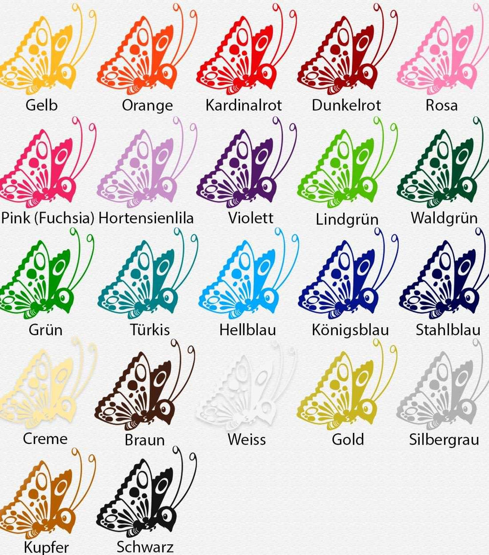 Wandtattoo Schmetterling Kinderzimmer Zarter Farbtupfer für traumhafte Räume - Sunnywall - Individualität trifft Design