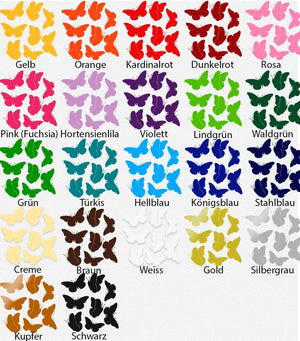 Wandtattoo Schmetterlinge Set – 8 filigrane Schmetterlinge zum freien Anordnen - Sunnywall - Individualität trifft Design