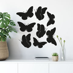Wandtattoo Schmetterlinge Set – 8 filigrane Schmetterlinge zum freien Anordnen - Sunnywall - Individualität trifft Design