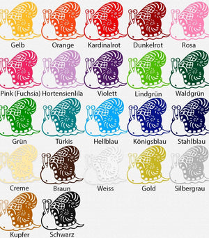 Wandtattoo Schnecke Kinderzimmer Niedliches Tiermotiv mit entspannter Ausstrahlung - Sunnywall - Individualität trifft Design