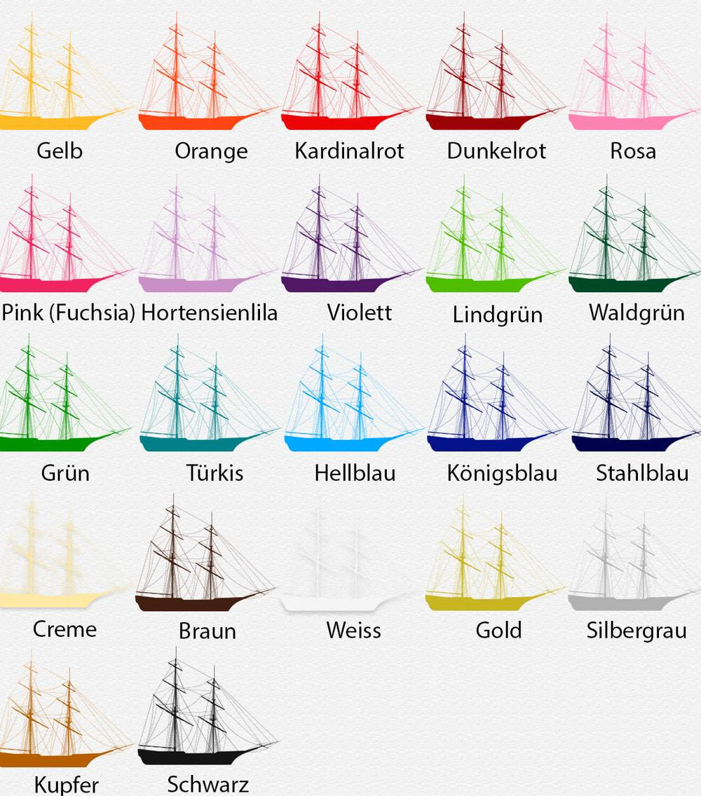 Wandtattoo Segelschiff Brigg maritimer Wandaufkleber - Sunnywall - Individualität trifft Design