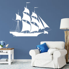 Wandtattoo Segelschiff Großsegler Fregatte maritimer Wandaufkleber - Sunnywall - Individualität trifft Design