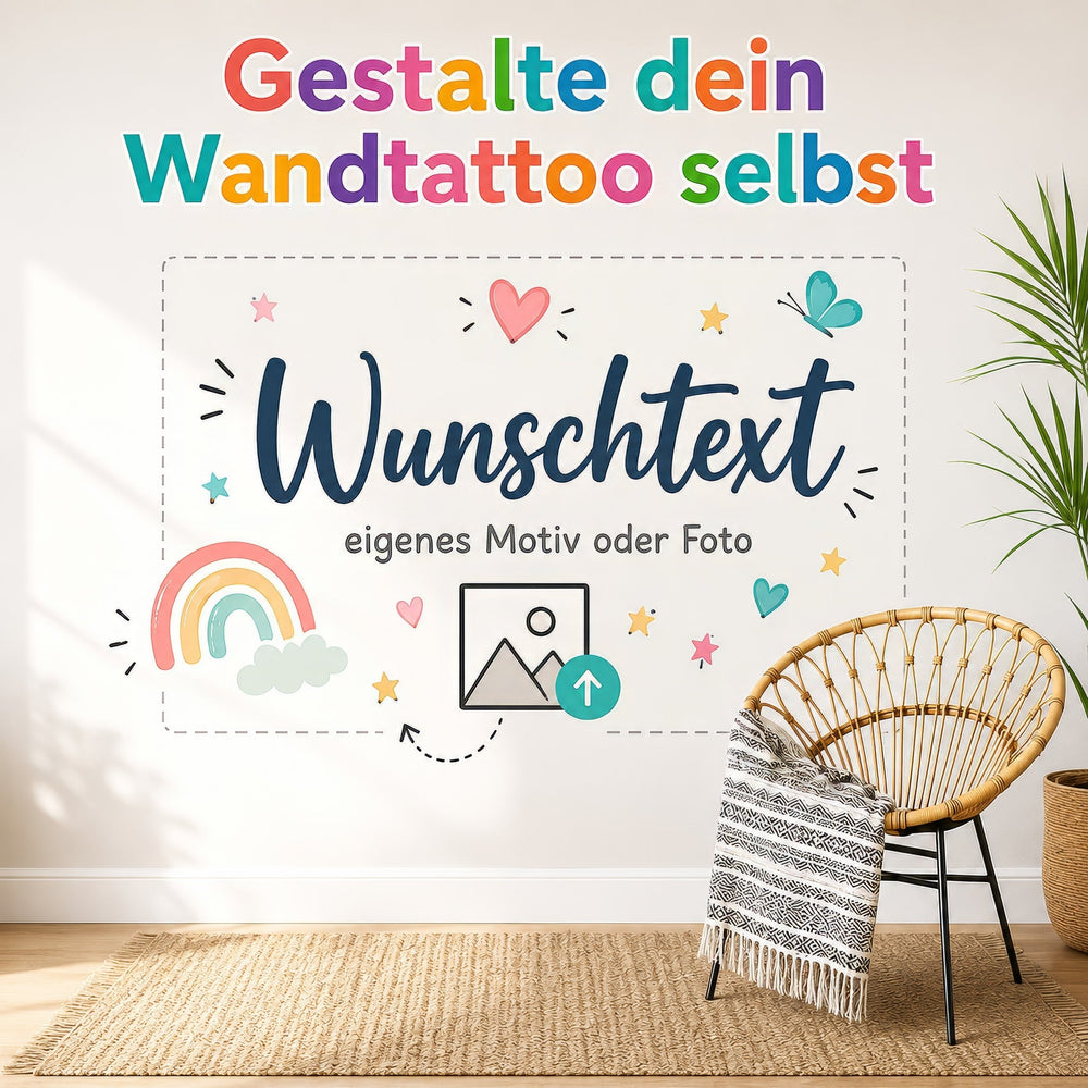 Wandtattoo selbst gestalten – Wunschtext, Motiv & Foto im Sunnywall Designer - Sunnywall - Individualität trifft Design