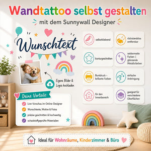 Wandtattoo selbst gestalten – Wunschtext, Motiv & Foto im Sunnywall Designer - Sunnywall - Individualität trifft Design