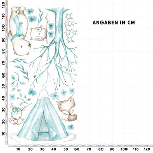 Wandtattoo Set Arktis Winter Tiere XXL Set - Kinderzimmer Aufkleber bunt Wanddeko - Sunnywall - Individualität trifft Design