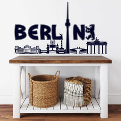 Wandtattoo Skyline Berlin Panorama Wandaufkleber Hauptstadt Deutschland - Sunnywall - Individualität trifft Design