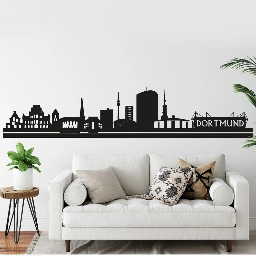 Wandtattoo Skyline Dortmund – Stadtmotiv mit Industrie- und Fußballcharme - Sunnywall - Individualität trifft Design