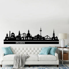 Wandtattoo Skyline Dresden – Elegante Stadtansicht mit kulturellem Flair - Sunnywall - Individualität trifft Design