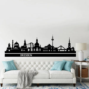Wandtattoo Skyline Dresden – Elegante Stadtansicht mit kulturellem Flair - Sunnywall - Individualität trifft Design