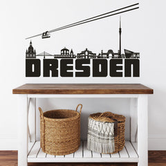 Wandtattoo Skyline Dresden Panorama Sachsen Deutschland - Sunnywall - Individualität trifft Design