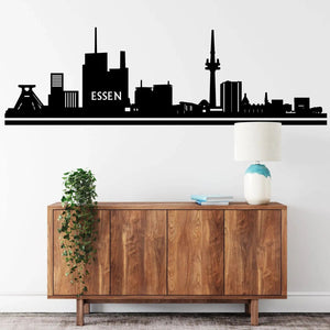 Wandtattoo Skyline Essen – Industrie trifft Moderne als stilvolle Wanddeko - Sunnywall - Individualität trifft Design