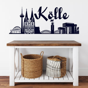 Wandtattoo Skyline Köln Kölle Panorama Wandaufkleber NRW - Sunnywall - Individualität trifft Design