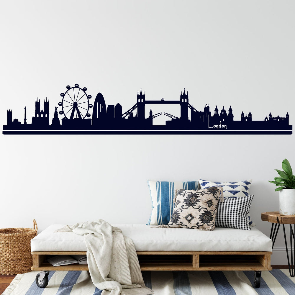 Wandtattoo Skyline London – Britischer Charme als stilvolle Wanddekoration - Sunnywall - Individualität trifft Design