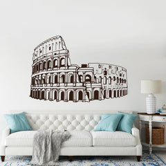 Wandtattoo Skyline Rom Kolosseum Panorama Italien Roma - Sunnywall - Individualität trifft Design