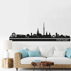 Wandtattoo Skyline Stuttgart – Urbanes Stadtmotiv für stilvolle Wandgestaltung - Sunnywall - Individualität trifft Design