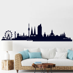 Wandtattoo Skyline Wien – stilvoller Wandaufkleber mit Wiener Wahrzeichen - Sunnywall - Individualität trifft Design