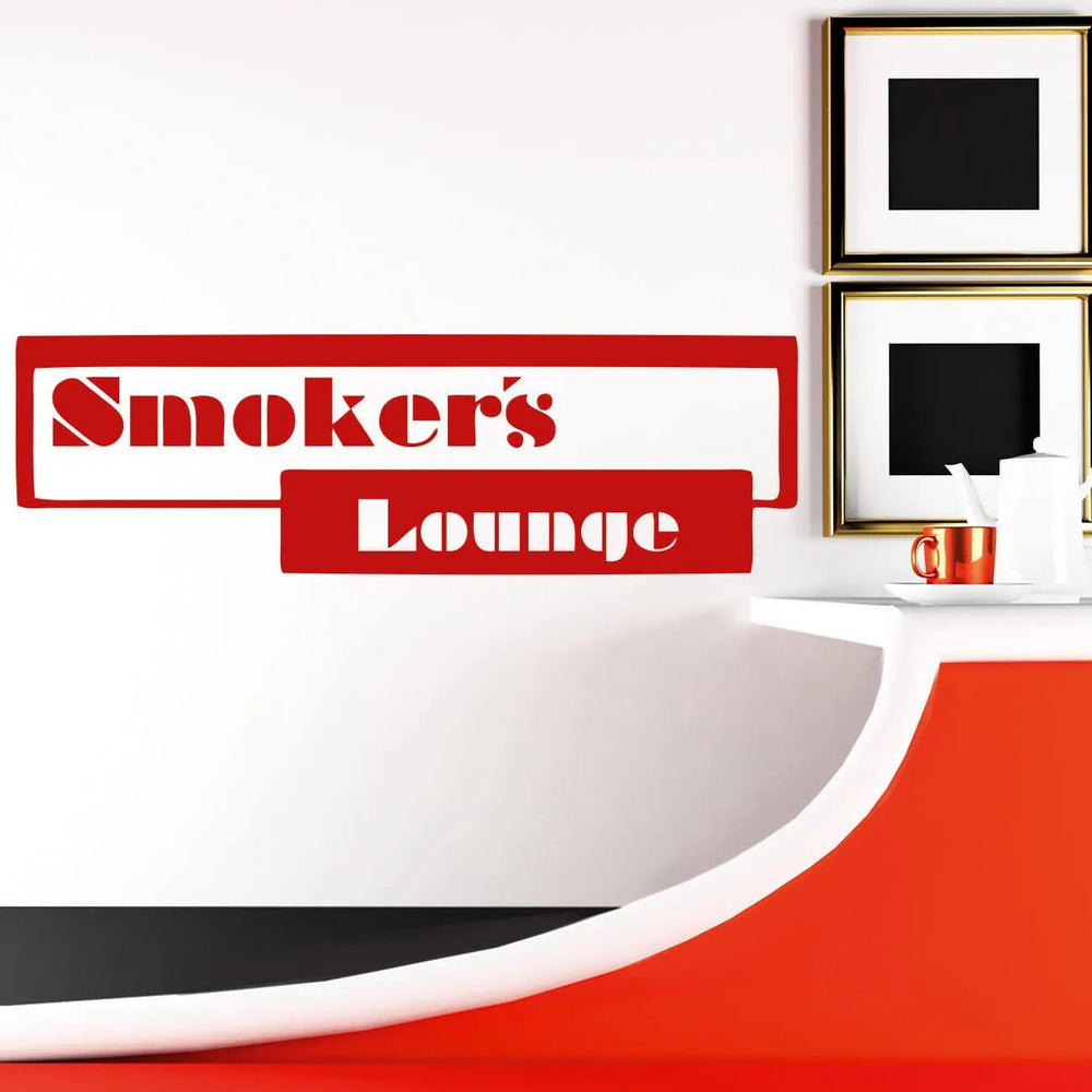 Wandtattoo Smokers Lounge – Stilvoller Schriftzug für den Raucherbereich - Sunnywall - Individualität trifft Design