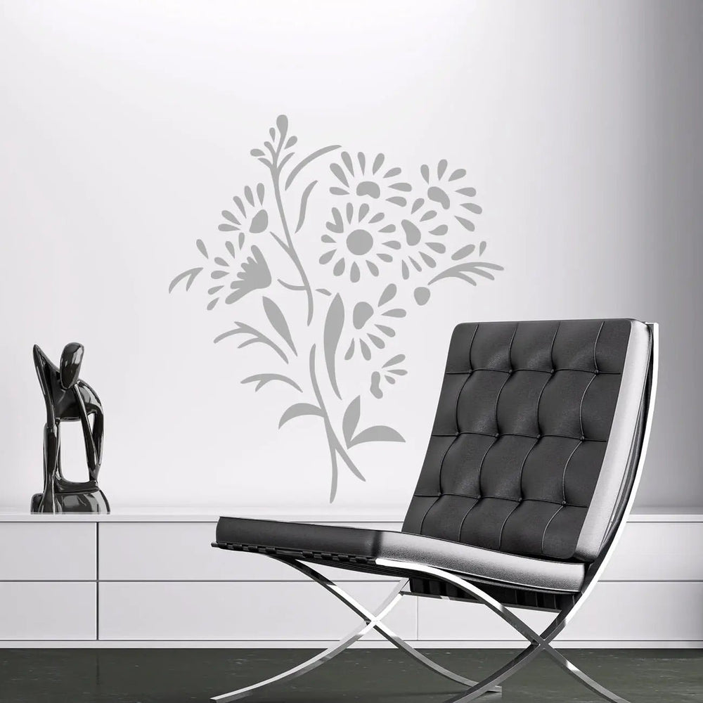 Wandtattoo Sommerblume – Florales Design für Wohnbereich & Schlafzimmer - Sunnywall - Individualität trifft Design
