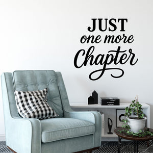 Wandtattoo Spruch Bücher Englisch – „Just one more Chapter“ - Sunnywall - Individualität trifft Design