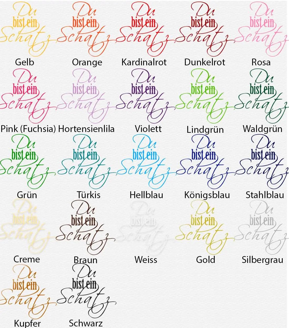 Wandtattoo Spruch Liebe Du bist ein Schatz Mantra Zitat Wohnzimmer - Sunnywall - Individualität trifft Design