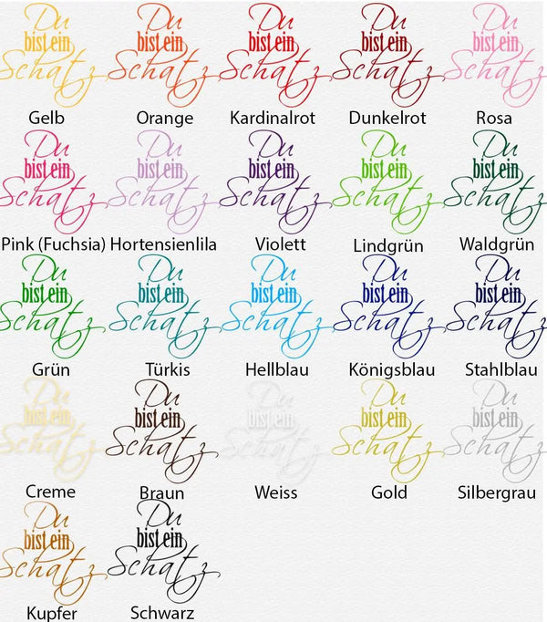 Wandtattoo Spruch Liebe Du bist ein Schatz Mantra Zitat Wohnzimmer - Sunnywall - Individualität trifft Design