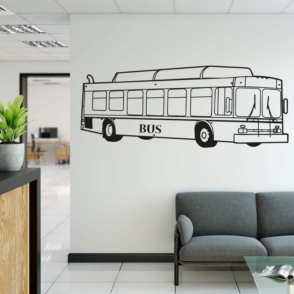 Wandtattoo Stadtbus – Realistischer Linienbus als modernes Wandmotiv - Sunnywall - Individualität trifft Design