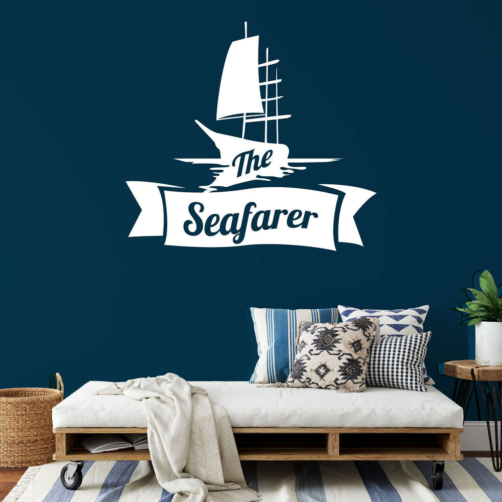Wandtattoo The Seafarer Segelschiff Maritim Wandaufkleber Seefahrer Deko - Sunnywall - Individualität trifft Design
