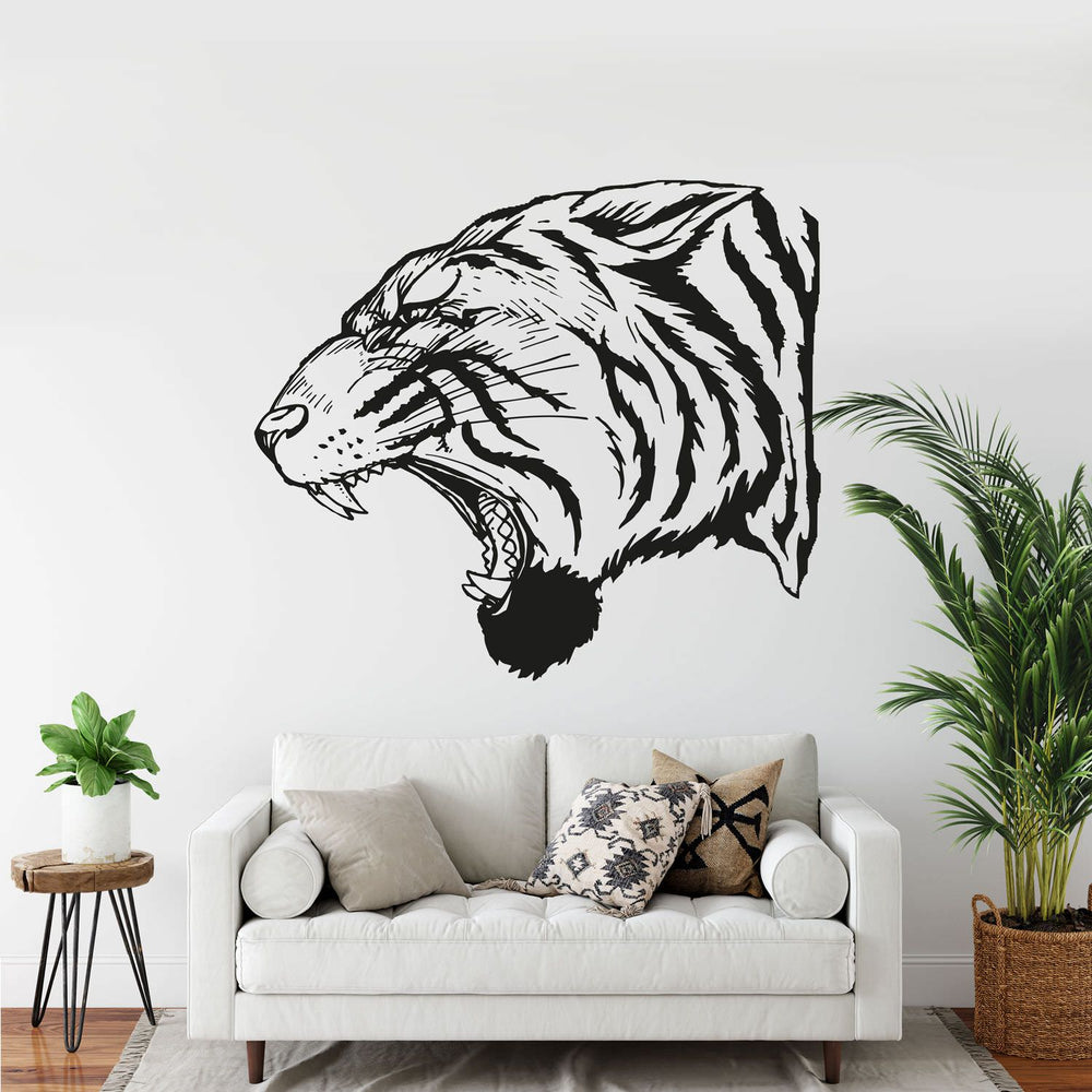 Wandtattoo Tiger Liegend – Kraftvolle Raubkatze in entspannter Haltung - Sunnywall - Individualität trifft Design