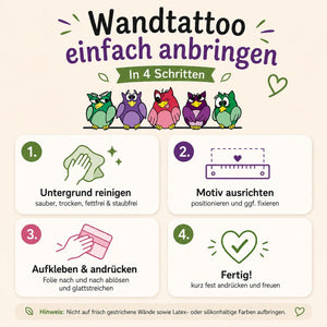 Wandtattoo Topfgucker Eulen Küche – Lustiger Wandaufkleber mit Spruch - Sunnywall - Individualität trifft Design