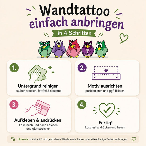 Wandtattoo Topfgucker Eulen Küche – Lustiger Wandaufkleber mit Spruch - Sunnywall - Individualität trifft Design